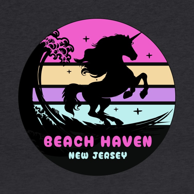 Surfing Unicorn At Beach Haven, New Jersey by ArtOnTheRun